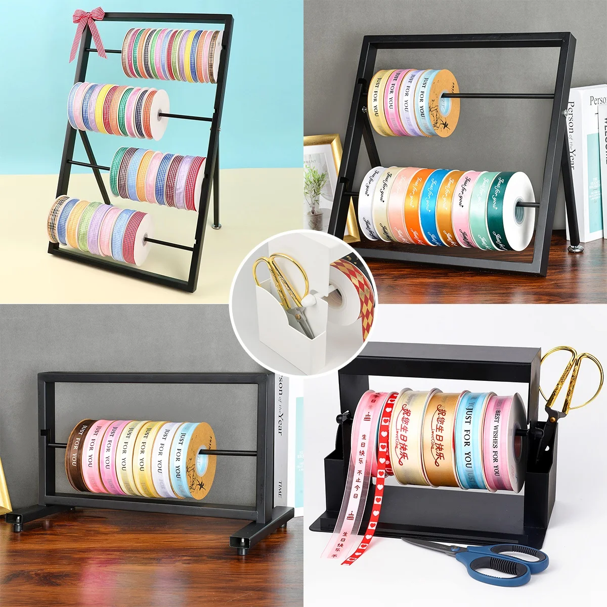 Настенный держатель для лент из атласа и флористических лент, органайзер для лент, железный, для хранения лент...
Настенный держатель для лент из атласа и флористических лент, органайзер для лент, железный, для хранения лент...