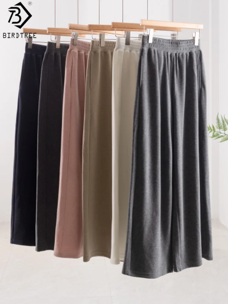 Birdtree 4.3% Sheep Wool Solid Pants,Women Wool Blend Elastic Waist Wide Leg Pants With Pocket,Autumn Commuting Style T58019JF
Birdtree 4.3% Sheep Wool Solid Pants,Women Wool Blend Elastic Waist Wide Leg Pants With Pocket,Autumn Commuting Style T58019JF