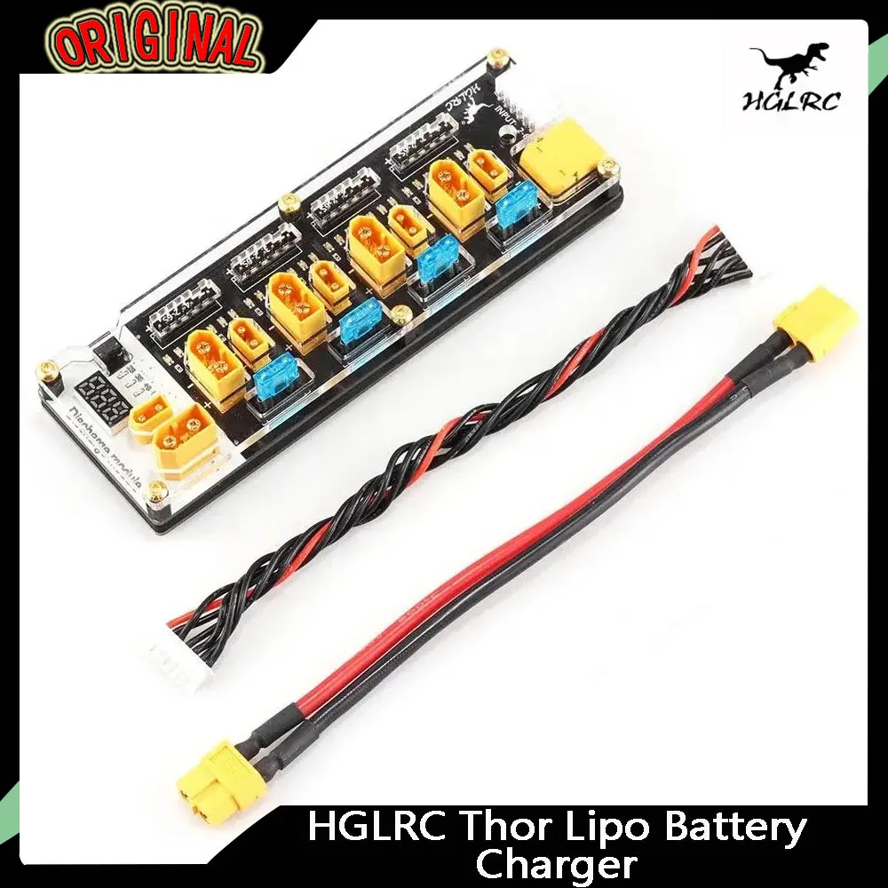 HGLRC Thor PRO 6-Port 40A Lipo Charger Board - XT60/XT30, 2-6S Discharger for IMAX B6/ISDT Q6/HOTA D6
HGLRC Thor PRO 6-Port 40A Lipo Charger Board - XT60/XT30, 2-6S Discharger for IMAX B6/ISDT Q6/HOTA D6
