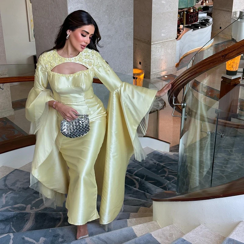 Thinyfull 2025 Mermaid Long Prom Evening Dresses Saudi Arabia O-Neck Long Sleeve Party Dress Formal Night Cocktail Prom Gowns
Thinyfull 2025 Mermaid Long Prom Evening Dresses Saudi Arabia O-Neck Long Sleeve Party Dress Formal Night Cocktail Prom Gowns