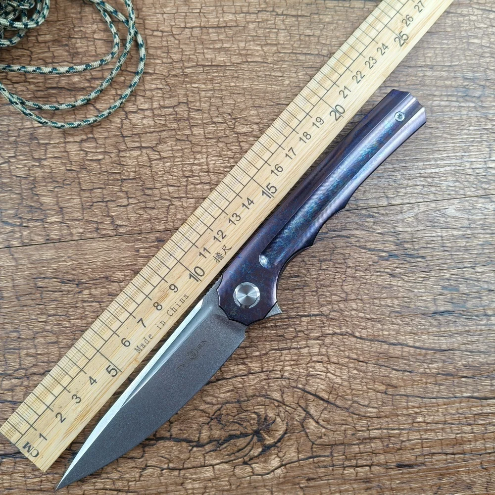 Twosun TS89 Titanium Handle Pocket Folding Hunting Knives M390 Steel Blade for Hunting Survival Utility
Twosun TS89 Titanium Handle Pocket Folding Hunting Knives M390 Steel Blade for Hunting Survival Utility