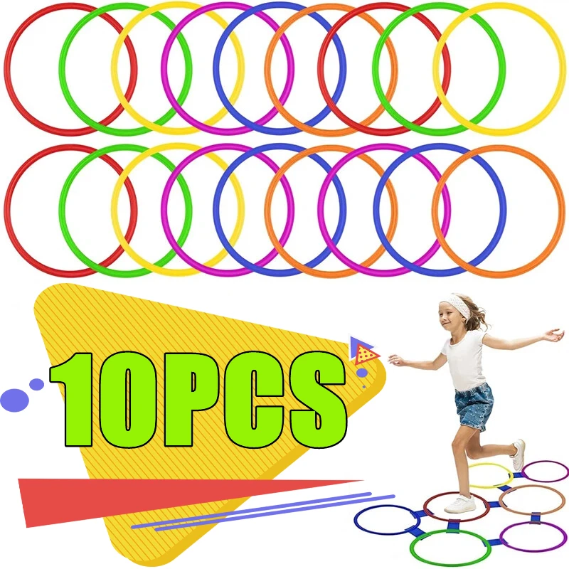 Outdoor Kids Funny Physical Training Sport Toys Lattice Jump Ring Set Game 5/10 Hoops 5/10 Connectors for Park Play Boys Girls
Outdoor Kids Funny Physical Training Sport Toys Lattice Jump Ring Set Game 5/10 Hoops 5/10 Connectors for Park Play Boys Girls