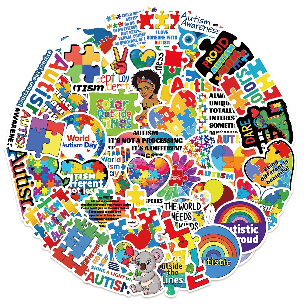 10/50PCS Colorful Cartoon Autism Awareness Graffiti Stickers For Luggage Laptop Phone Bicycle Guitar Waterproof Sticker Kid Toys
10/50PCS Colorful Cartoon Autism Awareness Graffiti Stickers For Luggage Laptop Phone Bicycle Guitar Waterproof Sticker Kid Toys