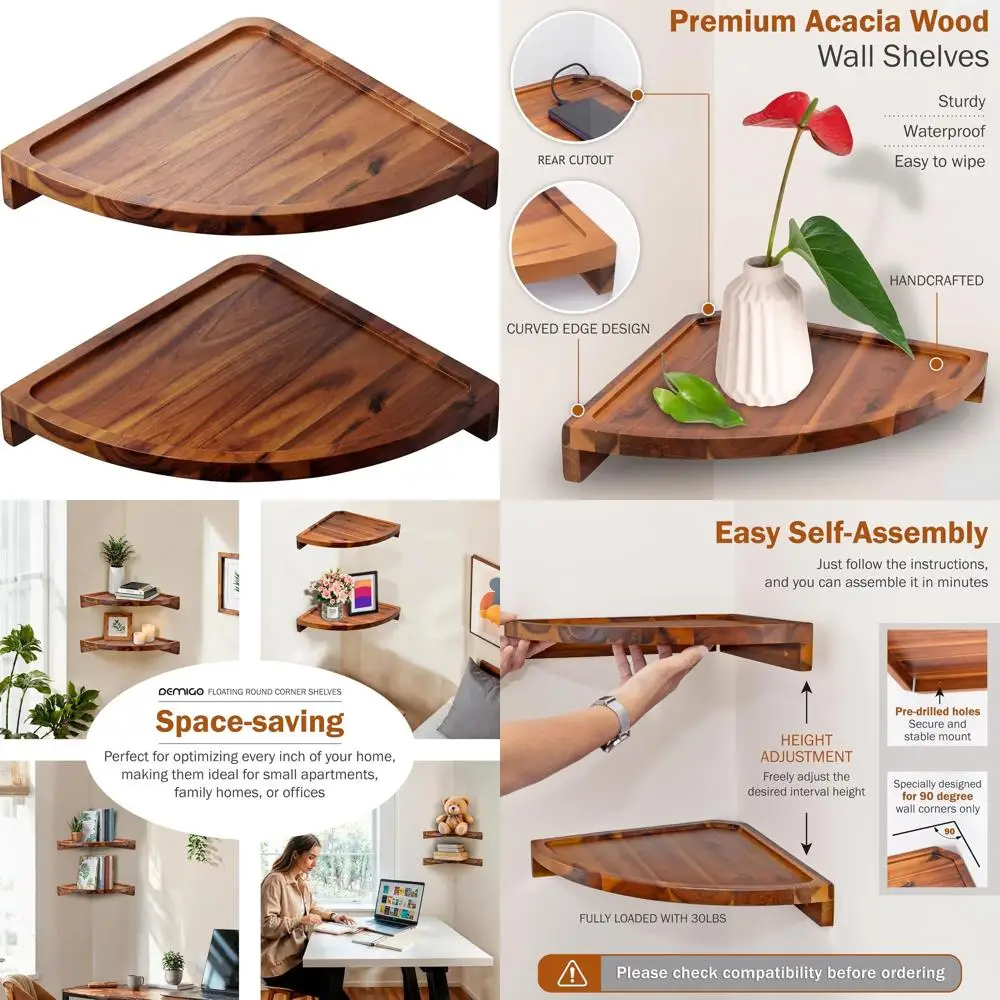 Плавающие угловые полки из дерева акации — настенное хранилище из 2 предметов для дома, гостиной, кухни, офиса, спальни (натуральная брова)
Плавающие угловые полки из дерева акации — настенное хранилище из 2 предметов для дома, гостиной, кухни, офиса, спальни (натуральная брова)