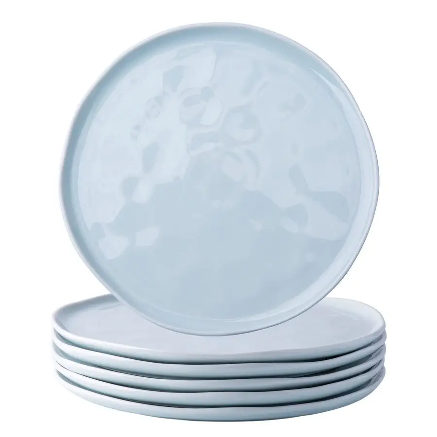 Ceramic Plates,8.0 inch Salad Plates Set of 6,Handmade Porcelain Plates for kitchen with Wavy Edge,Microwave amp Ovenamp Dishwas
Ceramic Plates,8.0 inch Salad Plates Set of 6,Handmade Porcelain Plates for kitchen with Wavy Edge,Microwave amp Ovenamp Dishwas