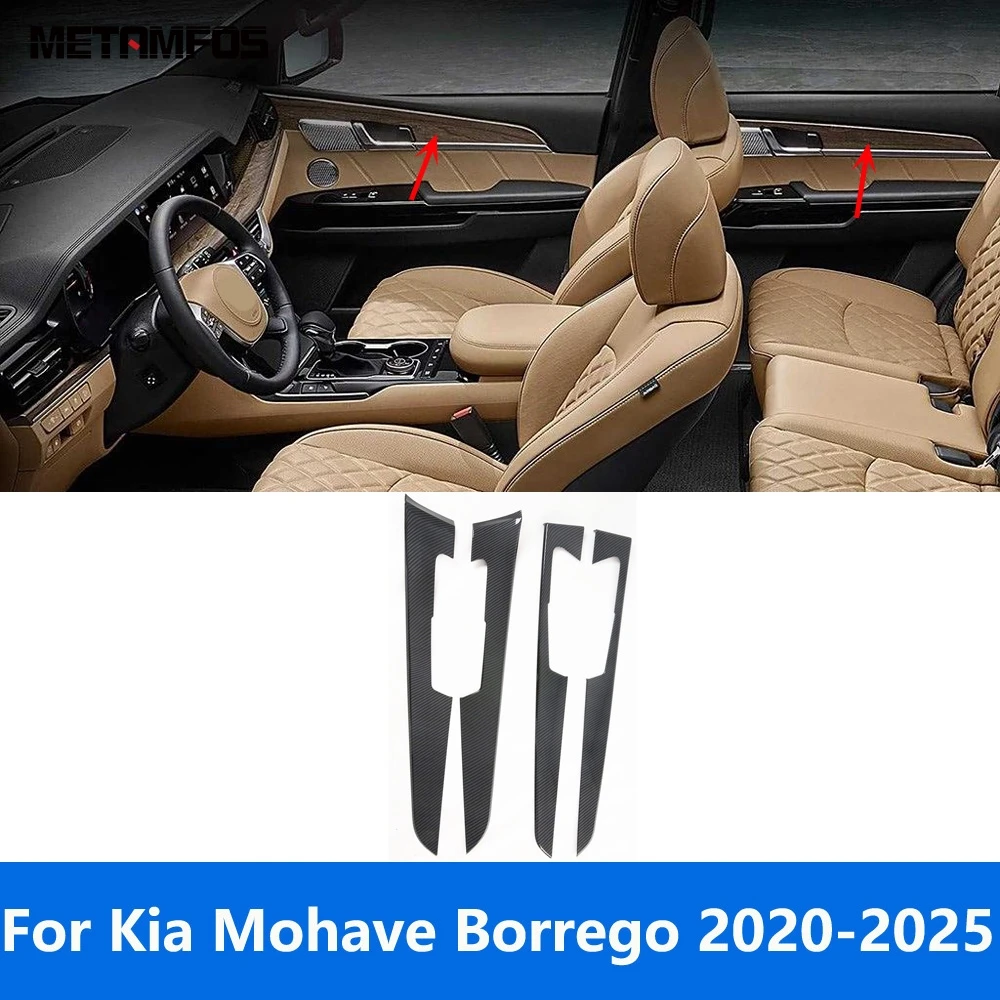 Для Kia Mohave Borrego 2020-2024 2025, углеродное волокно, внутренняя дверная ручка, чаша, панель, отделка, аксессуары для интерьера, Стайлинг автомобиля
Для Kia Mohave Borrego 2020-2024 2025, углеродное волокно, внутренняя дверная ручка, чаша, панель, отделка, аксессуары для интерьера, Стайлинг автомобиля