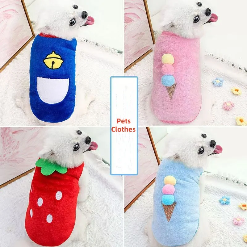 Cartoon Fleece Pet Cat Clothes Winter Warm Pet Dog Vest Puppy Cat Sweater Dog Clothes For Small Dogs Cats Coat Jacket Pet Outfit
Cartoon Fleece Pet Cat Clothes Winter Warm Pet Dog Vest Puppy Cat Sweater Dog Clothes For Small Dogs Cats Coat Jacket Pet Outfit