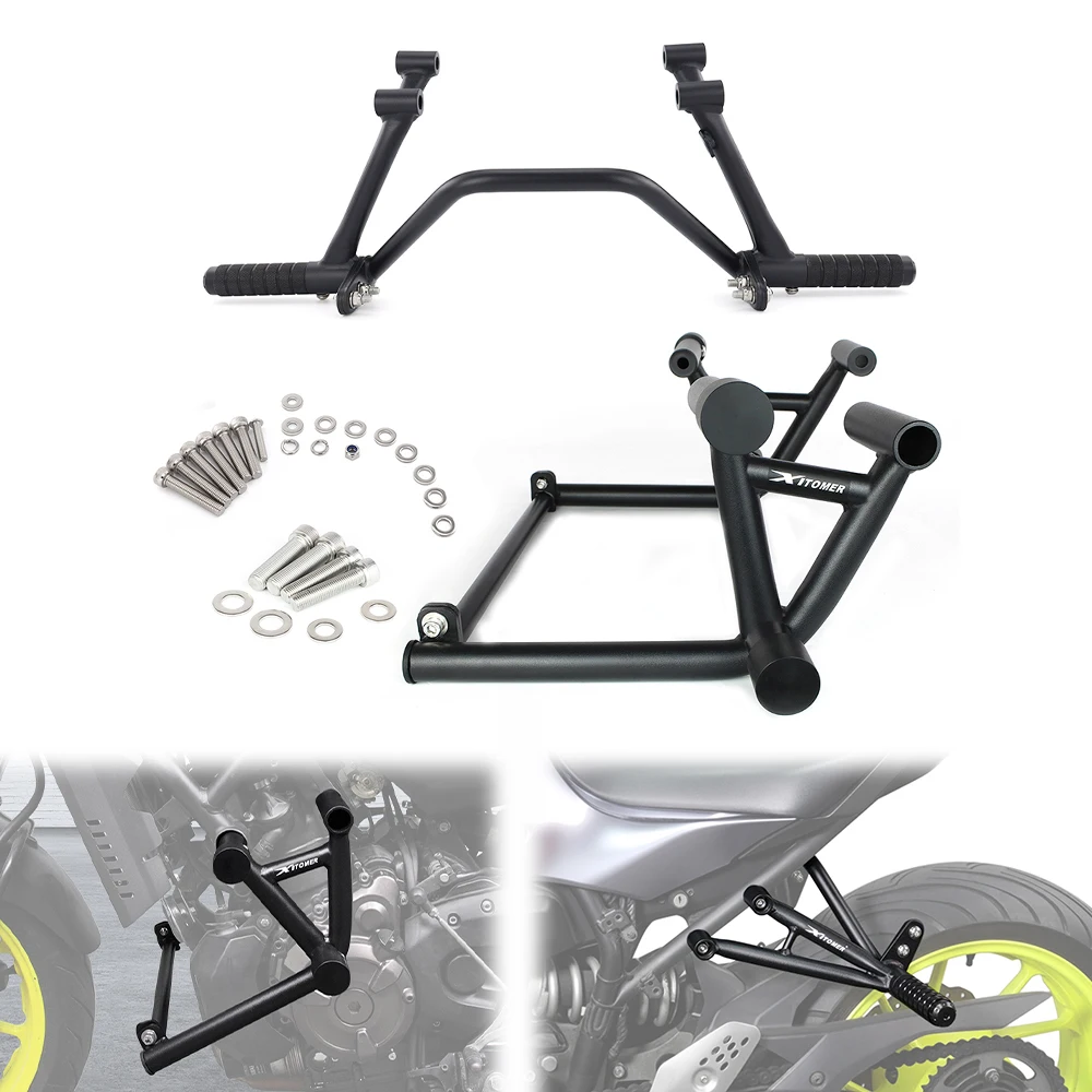 For Yamaha FZ-07/MT-07 2014-2024 Motorcycle Stunt Cage Engine Guard Crash Bar&Rear Footrests Subcage Step plate Stunt Protection
For Yamaha FZ-07/MT-07 2014-2024 Motorcycle Stunt Cage Engine Guard Crash Bar&Rear Footrests Subcage Step plate Stunt Protection