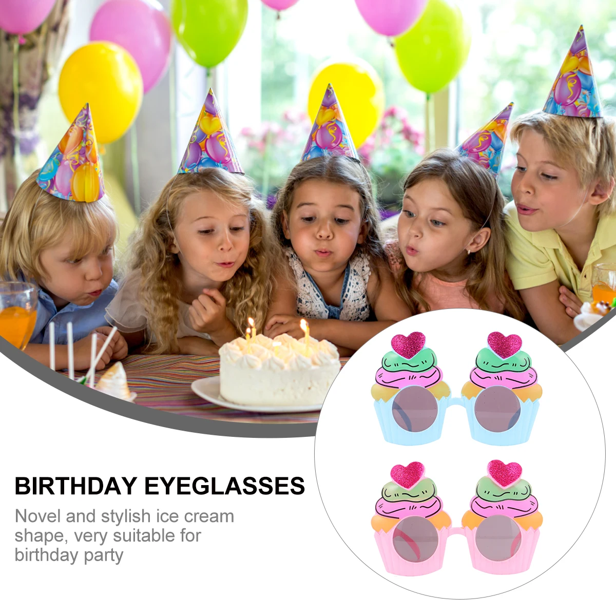 2 pcs IceCreamEyeglasses Plastic BirthdayPartyGlasses PhotoProps KidsCostume CoolDecoration GiftIdea PartySupplies
2 pcs IceCreamEyeglasses Plastic BirthdayPartyGlasses PhotoProps KidsCostume CoolDecoration GiftIdea PartySupplies