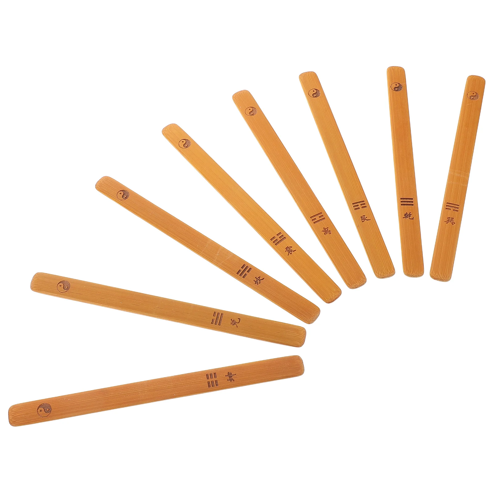 8 Pcs Bamboo I Ching Divination Coins Prediction Tools Fortune Vintage Blank Sticks Telling Gadgets Chinese Culture
8 Pcs Bamboo I Ching Divination Coins Prediction Tools Fortune Vintage Blank Sticks Telling Gadgets Chinese Culture