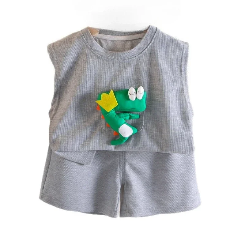 New Summer Kids Clothing Set Baby Girls Clothes Suit Children Boys Vest Shorts 2Pcs/Set Infant Casual Costume Toddler Tracksuits
New Summer Kids Clothing Set Baby Girls Clothes Suit Children Boys Vest Shorts 2Pcs/Set Infant Casual Costume Toddler Tracksuits