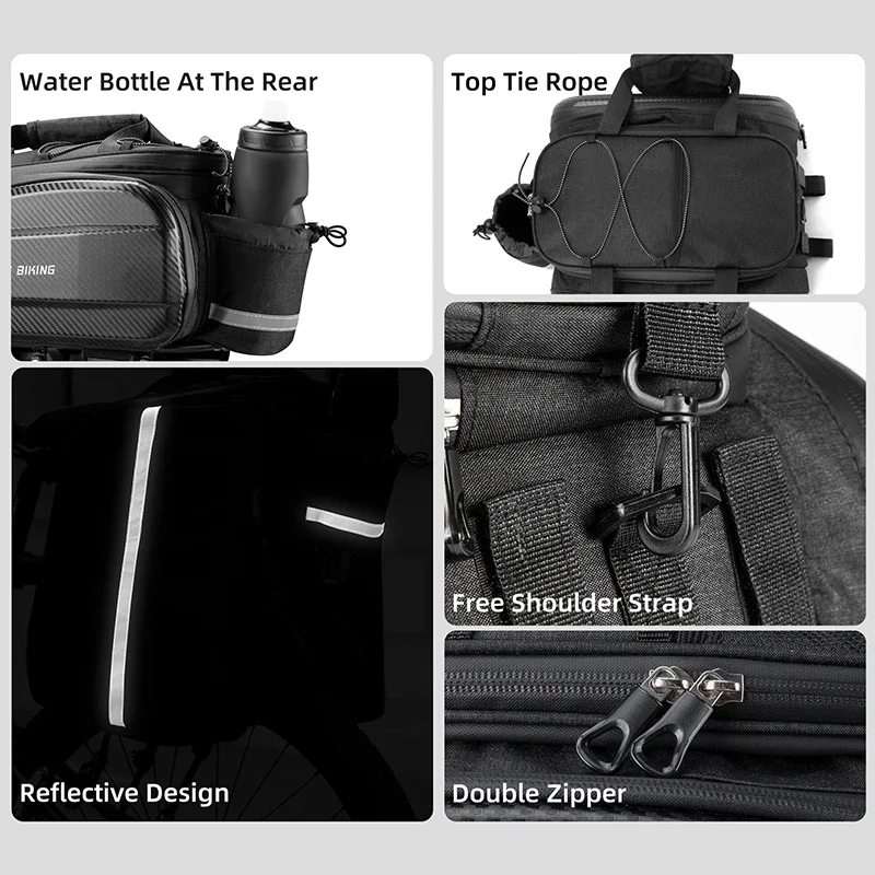 Велосумка на задний багажник WEST BIKING большой вместимости, многофункциональная, из EVA, для MTB и шоссейных велосипедов, расширяемая, для велосипедного багажника
Велосумка на задний багажник WEST BIKING большой вместимости, многофункциональная, из EVA, для MTB и шоссейных велосипедов, расширяемая, для велосипедного багажника