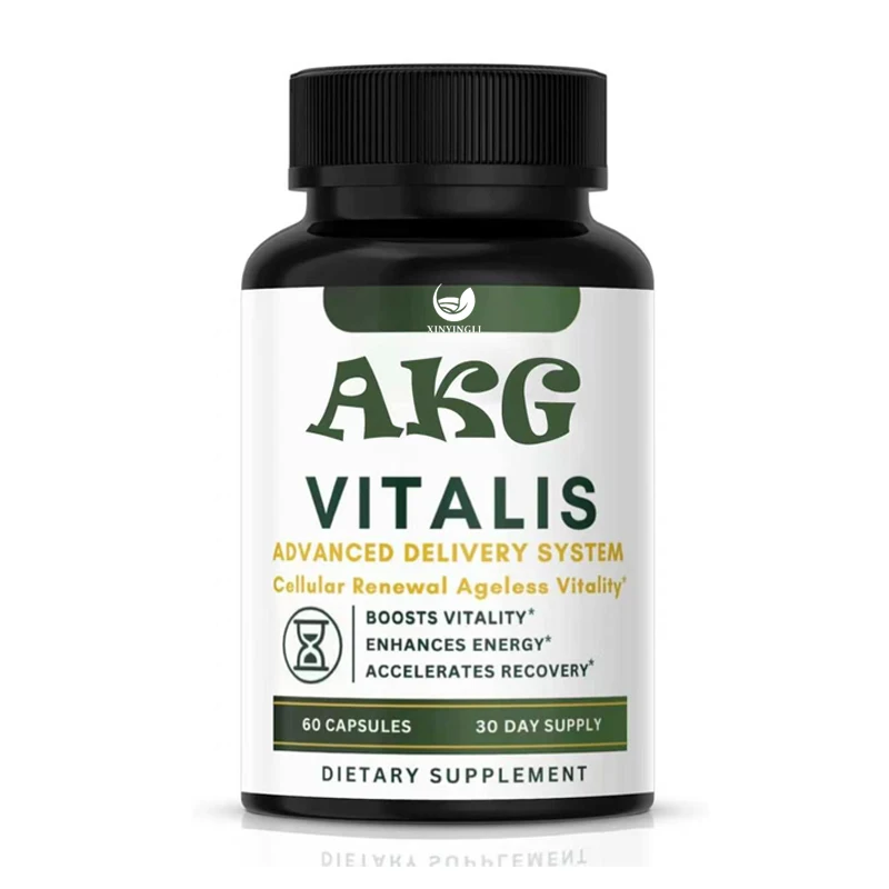 AKG anti-aging and energy boosting supplement, containing vitamin B6 and vitamin C, suitable for young skin and cell renewal
AKG anti-aging and energy boosting supplement, containing vitamin B6 and vitamin C, suitable for young skin and cell renewal