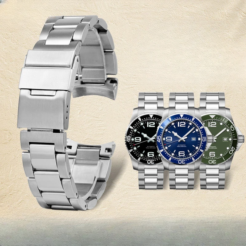 Ремешок для часов Longines, сменный удобный водонепроницаемый браслет из нержавеющей стали для часов Conquest Series, 41 мм, циферблат L3.742 L3.781, 21 мм
Ремешок для часов Longines, сменный удобный водонепроницаемый браслет из нержавеющей стали для часов Conquest Series, 41 мм, циферблат L3.742 L3.781, 21 мм