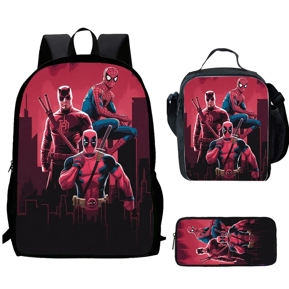 D-Daredevil S-Spider-man 1/3pcs set Child School Backpack with Lunch Bags ,Pencil Bags School Bags for Boys Girls Best Gift
D-Daredevil S-Spider-man 1/3pcs set Child School Backpack with Lunch Bags ,Pencil Bags School Bags for Boys Girls Best Gift