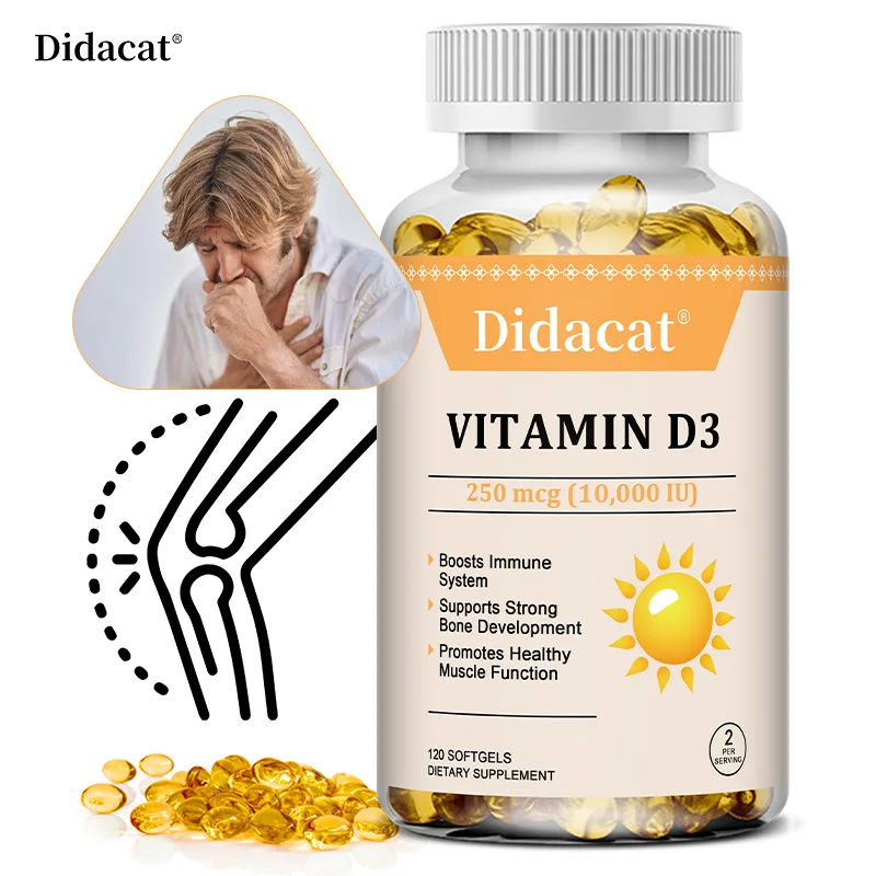 Vitamin D3 10,000 IU Softgels - Supports The Immune System, Bone and Muscle Health, Promotes Dental Health, Non-GMO, Gluten-free
Vitamin D3 10,000 IU Softgels - Supports The Immune System, Bone and Muscle Health, Promotes Dental Health, Non-GMO, Gluten-free