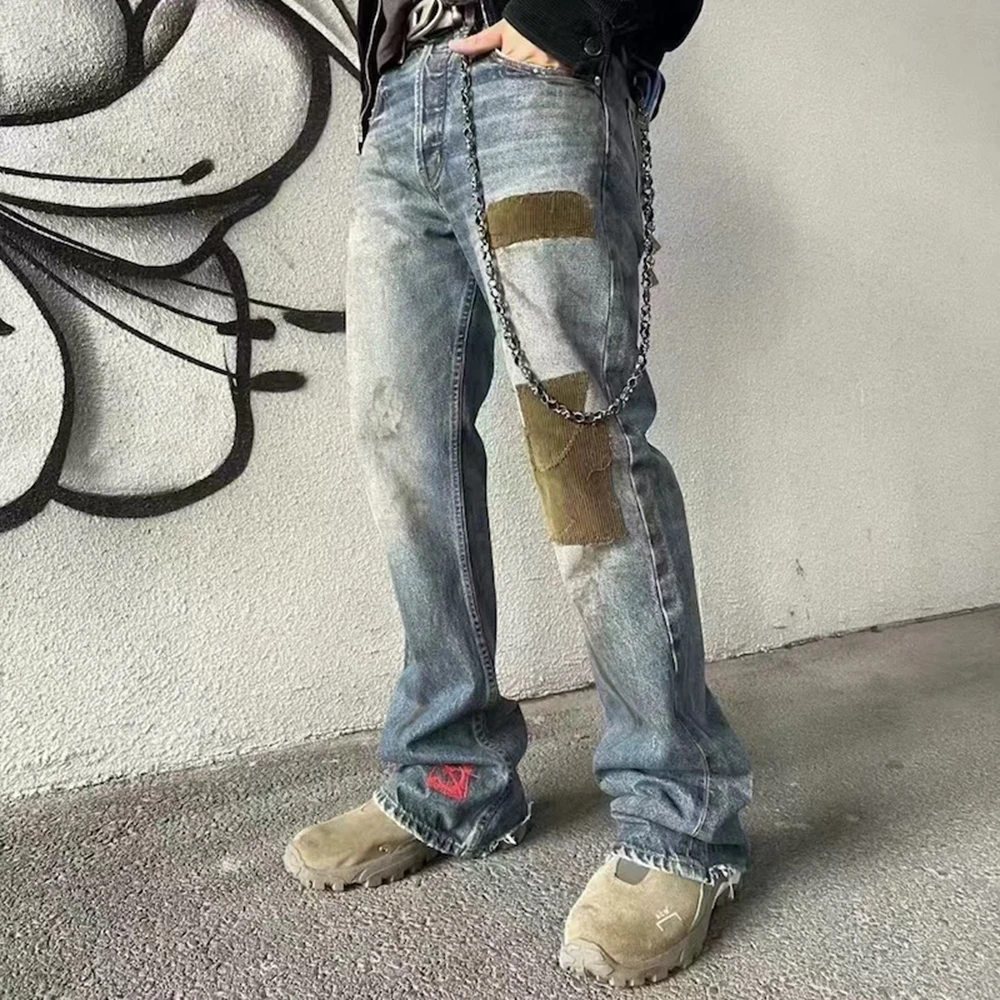 Streetwear Wrinkle Boot Cut for Men and Women Straight Harajuku Stretch Baggy Casual Flare Pants Oversized Loose Denim Trousers
Streetwear Wrinkle Boot Cut for Men and Women Straight Harajuku Stretch Baggy Casual Flare Pants Oversized Loose Denim Trousers