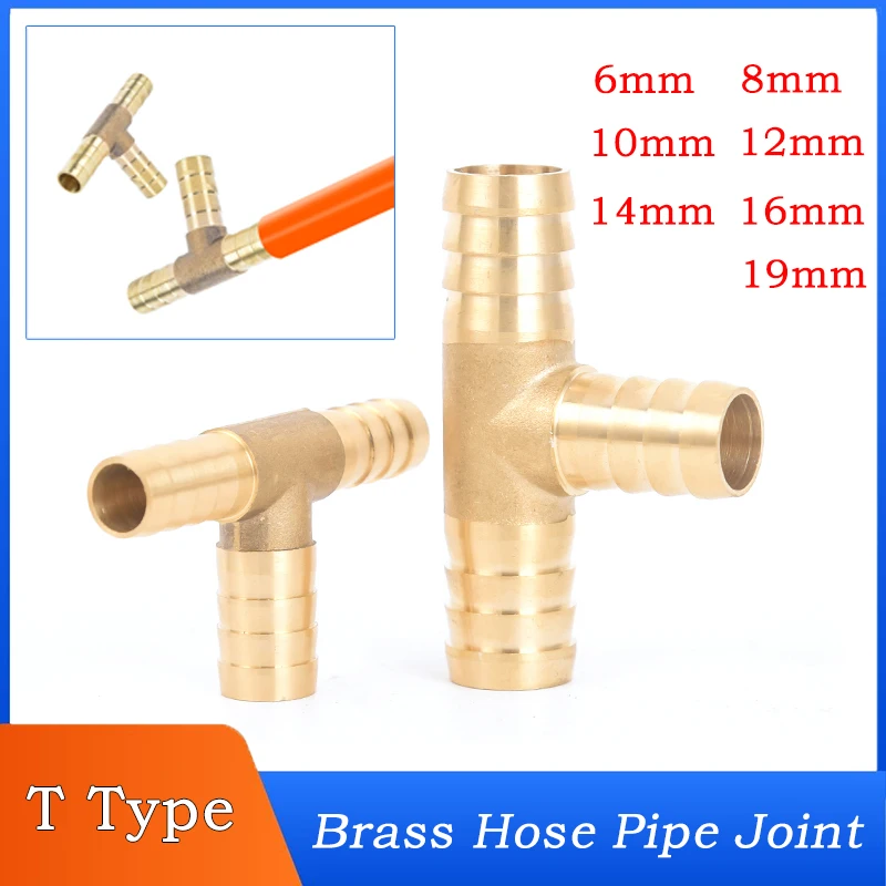 1~10PC 6~19mm T Type Brass Pagoda Joint Brass Hose Pipe Fitting Barbed Connector Joint Air Water Oil Coupler Adapter
1~10PC 6~19mm T Type Brass Pagoda Joint Brass Hose Pipe Fitting Barbed Connector Joint Air Water Oil Coupler Adapter