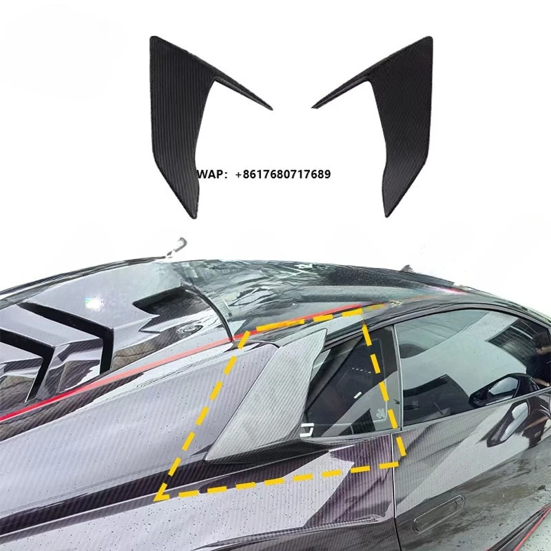 V Style Matt & Glossy Dry Carbon Fiber Rear Side Fender Vents Trim Body Kit for Huracan STO
V Style Matt & Glossy Dry Carbon Fiber Rear Side Fender Vents Trim Body Kit for Huracan STO