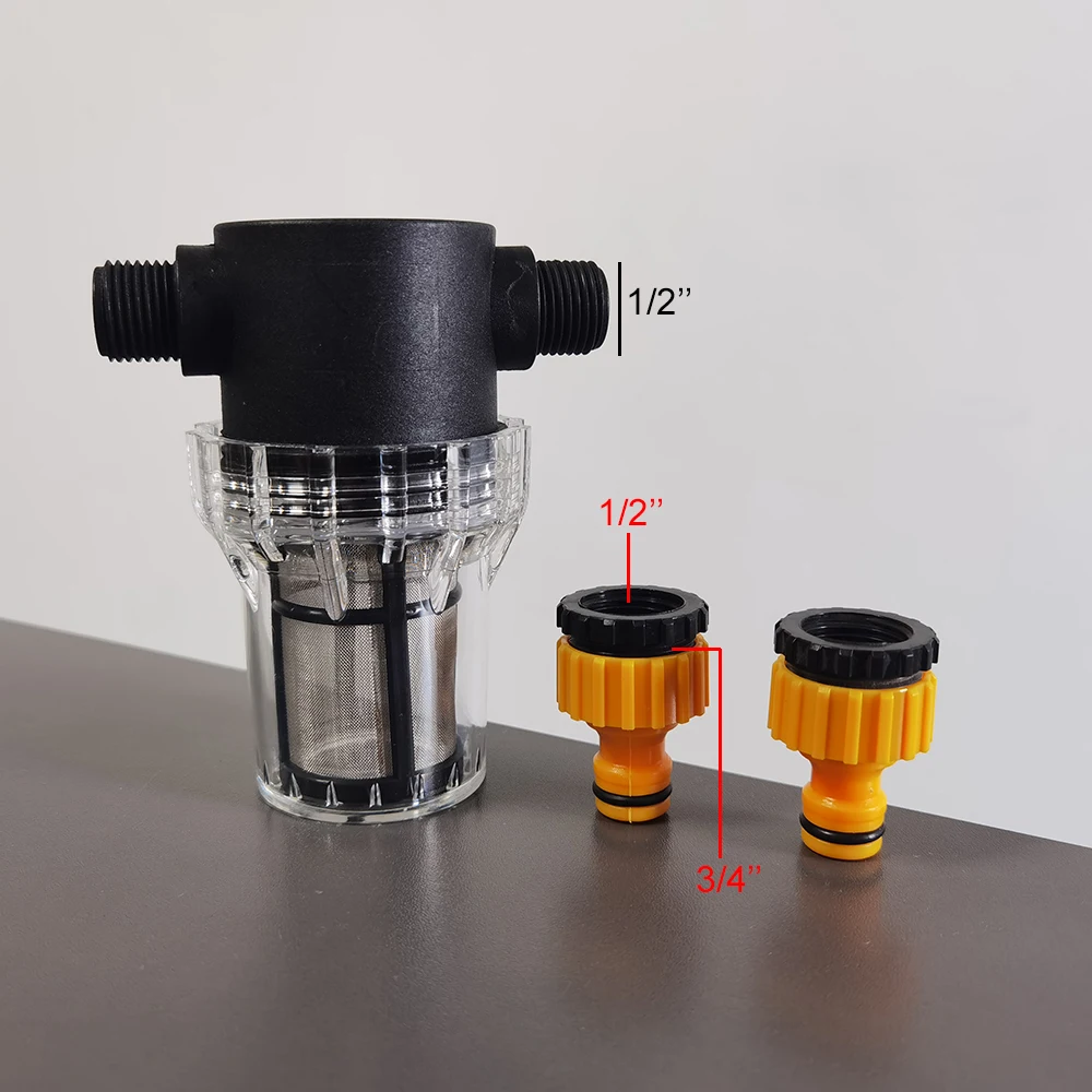 1Set 3Pc 80 mesh filter 3/8 '' universal nipple connector 1/2 '' -3/4 '' Garden irrigation water filter Water pipe joint
1Set 3Pc 80 mesh filter 3/8 '' universal nipple connector 1/2 '' -3/4 '' Garden irrigation water filter Water pipe joint