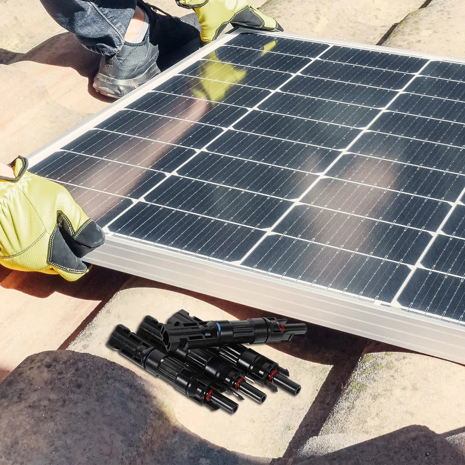 4Pcs Photovoltaic Connector Black 10A Fuse Holder Protective Solar Panel Cable Crimp Pin Connector Waterproof Solar Power System
4Pcs Photovoltaic Connector Black 10A Fuse Holder Protective Solar Panel Cable Crimp Pin Connector Waterproof Solar Power System