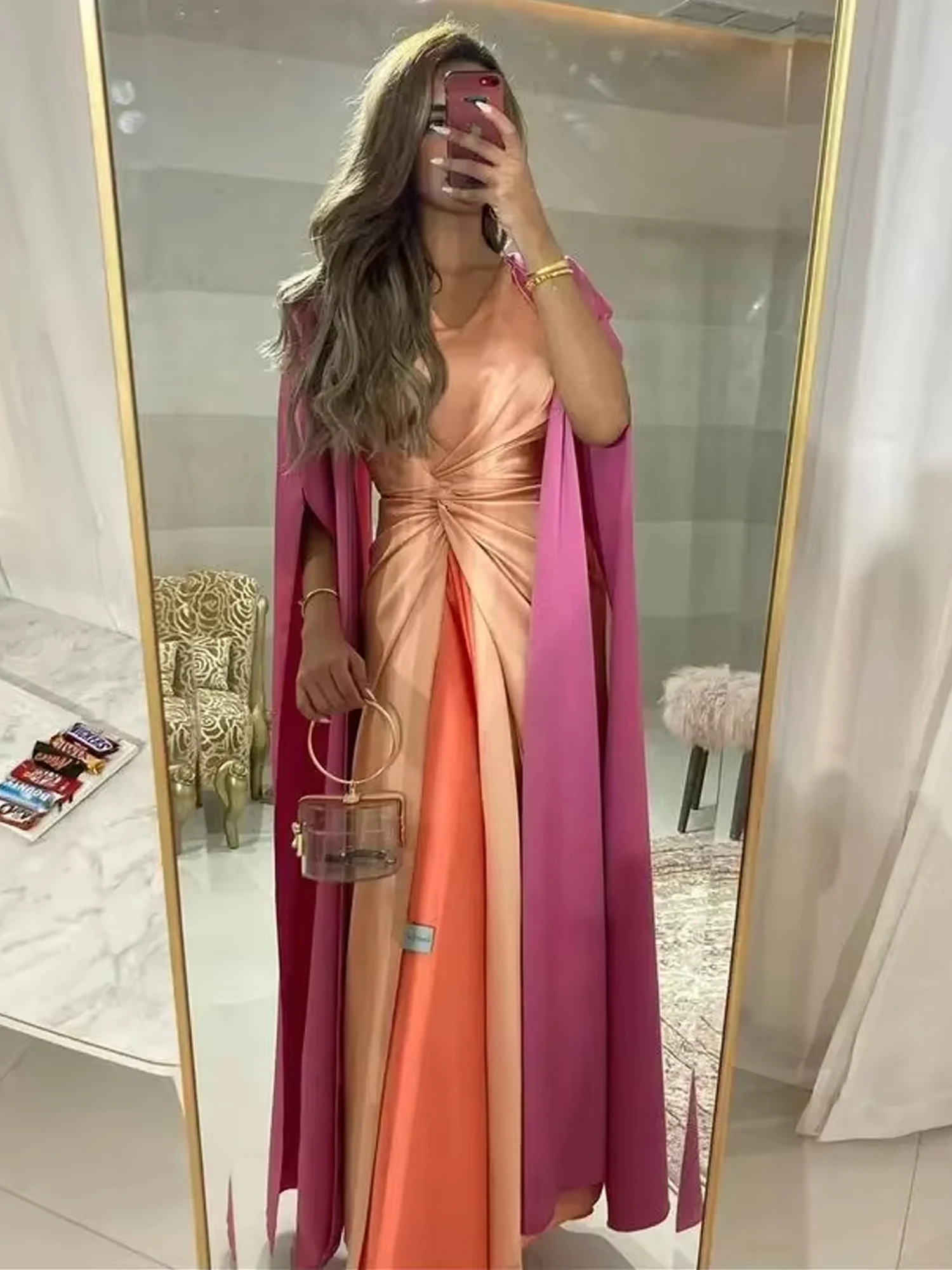 SWEMILE فساتين للمناسبات الخاصة Pearl Pink A-Line V-Neck Ruffle Floor-Length Women'S Evening Dresses Wedding Party Dress
SWEMILE فساتين للمناسبات الخاصة Pearl Pink A-Line V-Neck Ruffle Floor-Length Women'S Evening Dresses Wedding Party Dress