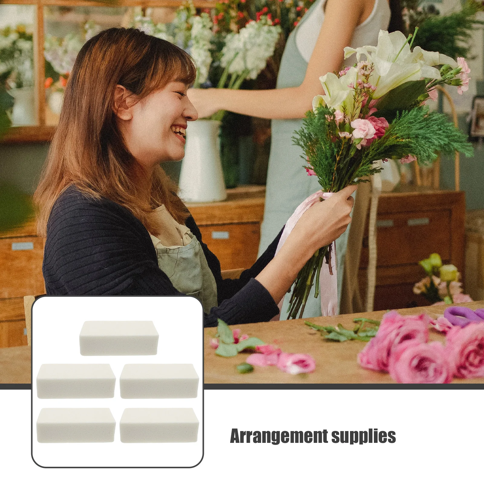5pcs Dry Floral Foam Rectangular Flower Mud For Diy Arrangements Wedding Home Decor Supplies Floral Bases Blocks Garden Tools
5pcs Dry Floral Foam Rectangular Flower Mud For Diy Arrangements Wedding Home Decor Supplies Floral Bases Blocks Garden Tools