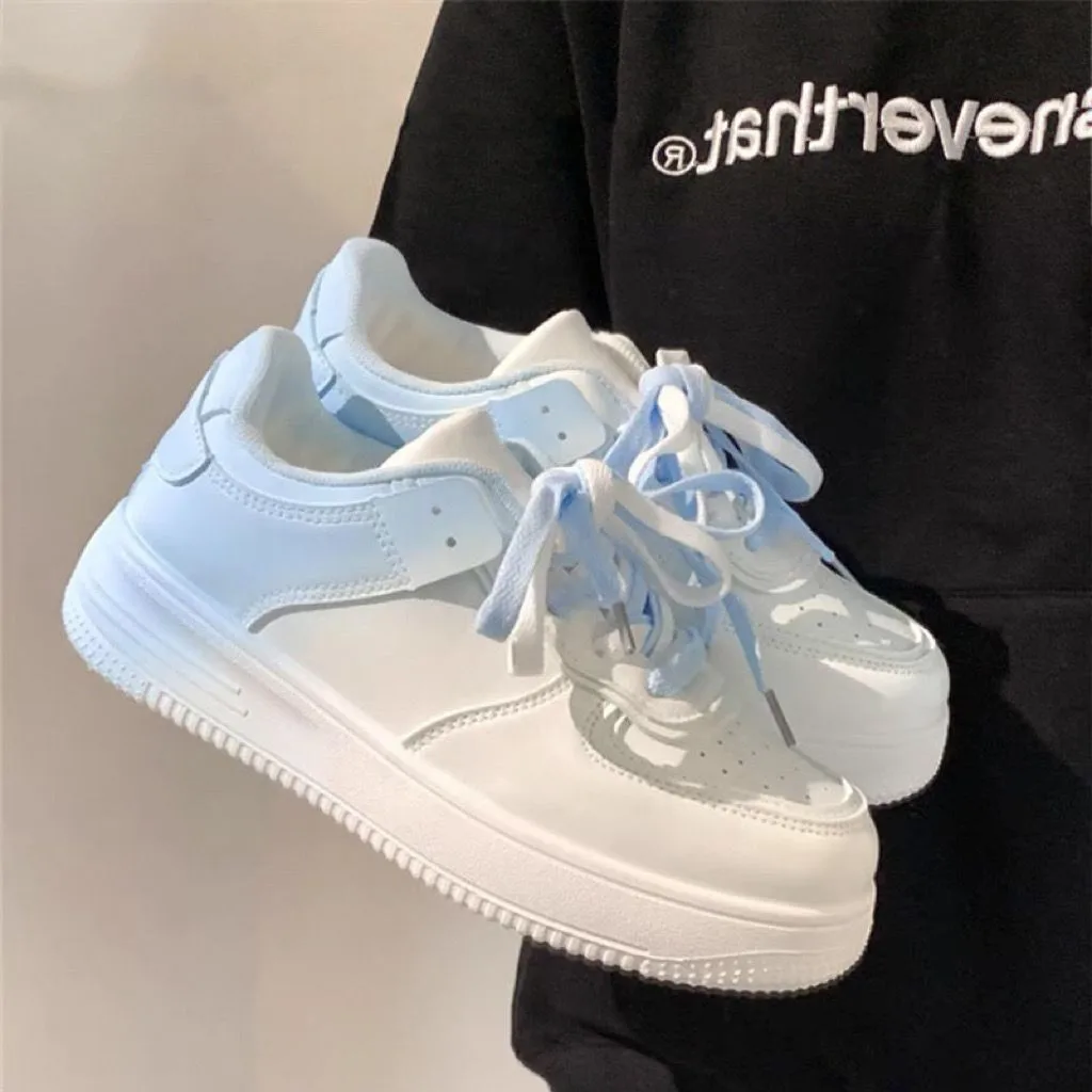 Women Gradient Color White Casual Shoes Spring Fall New Student Versatile Sneakers Low Top Flat Lightweight Non Slip Comfortable
Women Gradient Color White Casual Shoes Spring Fall New Student Versatile Sneakers Low Top Flat Lightweight Non Slip Comfortable