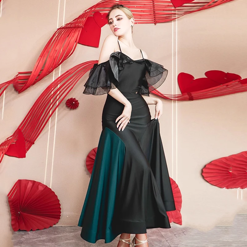 Modern Dance Costume National Standard Dance Bodysuit Large Swing Fishbone Skirt Waltz Ballroom Dance Performance Dress DN17042
Modern Dance Costume National Standard Dance Bodysuit Large Swing Fishbone Skirt Waltz Ballroom Dance Performance Dress DN17042