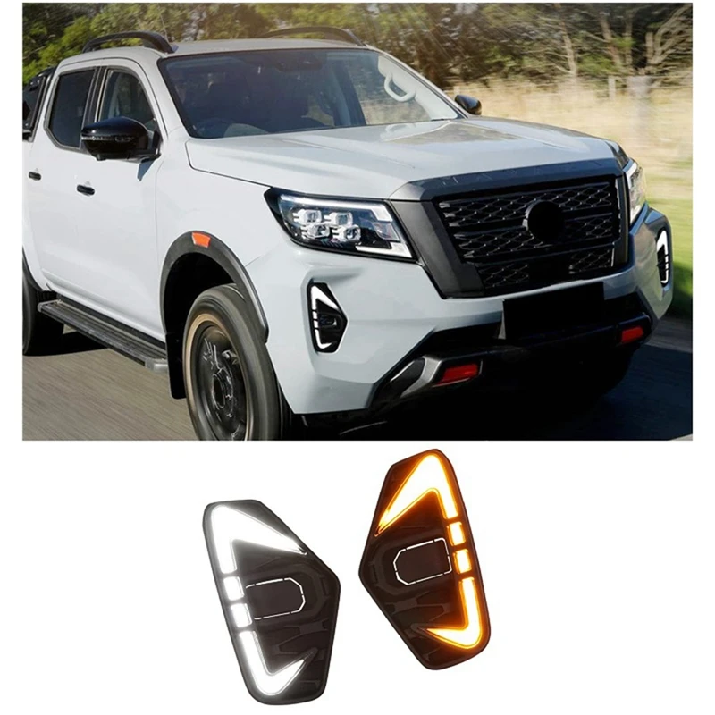 LED Daytime Running Light Fog Lamp For Nissan Navara NP300 2020-2023 DRL Amber Turn Signal Light
LED Daytime Running Light Fog Lamp For Nissan Navara NP300 2020-2023 DRL Amber Turn Signal Light