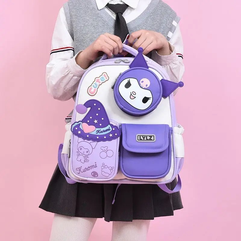 New Sanrios Kuromi Backpack Kindergarten School Bag Cute Burden Reduction Children Shoulders Bag Cartoon Girl Bag Halloween Gift
New Sanrios Kuromi Backpack Kindergarten School Bag Cute Burden Reduction Children Shoulders Bag Cartoon Girl Bag Halloween Gift