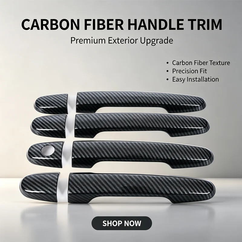 For Toyota Fortuner 2008-2014 Carbon Fiber Door Handle Cover, Exterior Handle Trim Sticker, Car Decorative Accessory
For Toyota Fortuner 2008-2014 Carbon Fiber Door Handle Cover, Exterior Handle Trim Sticker, Car Decorative Accessory