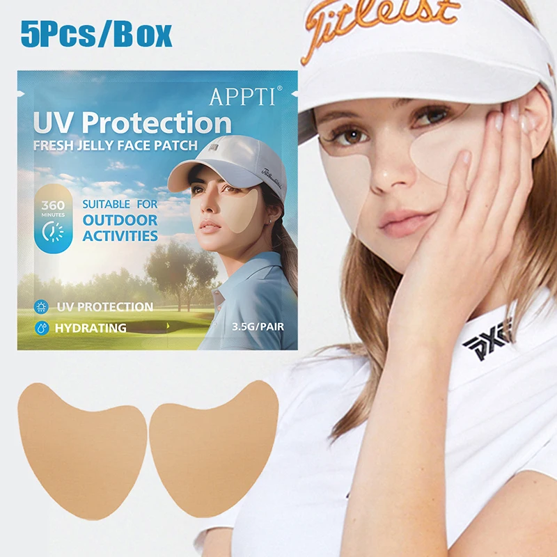^Hot 5Pcs UV Face Patch Golf Sun Protection Patches Moisturizing Breathable Sun Protection Face Patch For Golfs Beach Travel
^Hot 5Pcs UV Face Patch Golf Sun Protection Patches Moisturizing Breathable Sun Protection Face Patch For Golfs Beach Travel