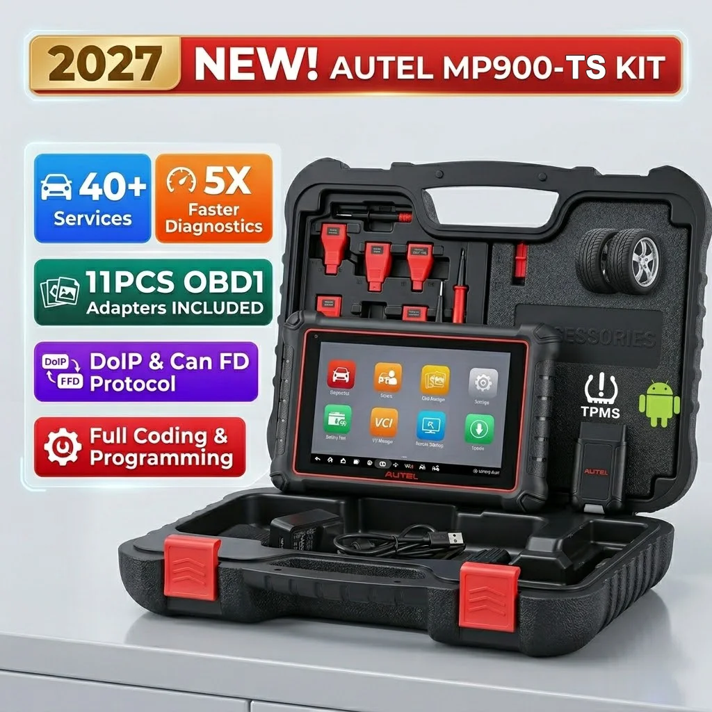 Autel MP900TS: 2027 8" Bi-Directional Scanner, TPMS Pro, 40+ Services, All System, CAN FD/DoIP, Android 11. Upgraded MS906TS.
Autel MP900TS: 2027 8" Bi-Directional Scanner, TPMS Pro, 40+ Services, All System, CAN FD/DoIP, Android 11. Upgraded MS906TS.