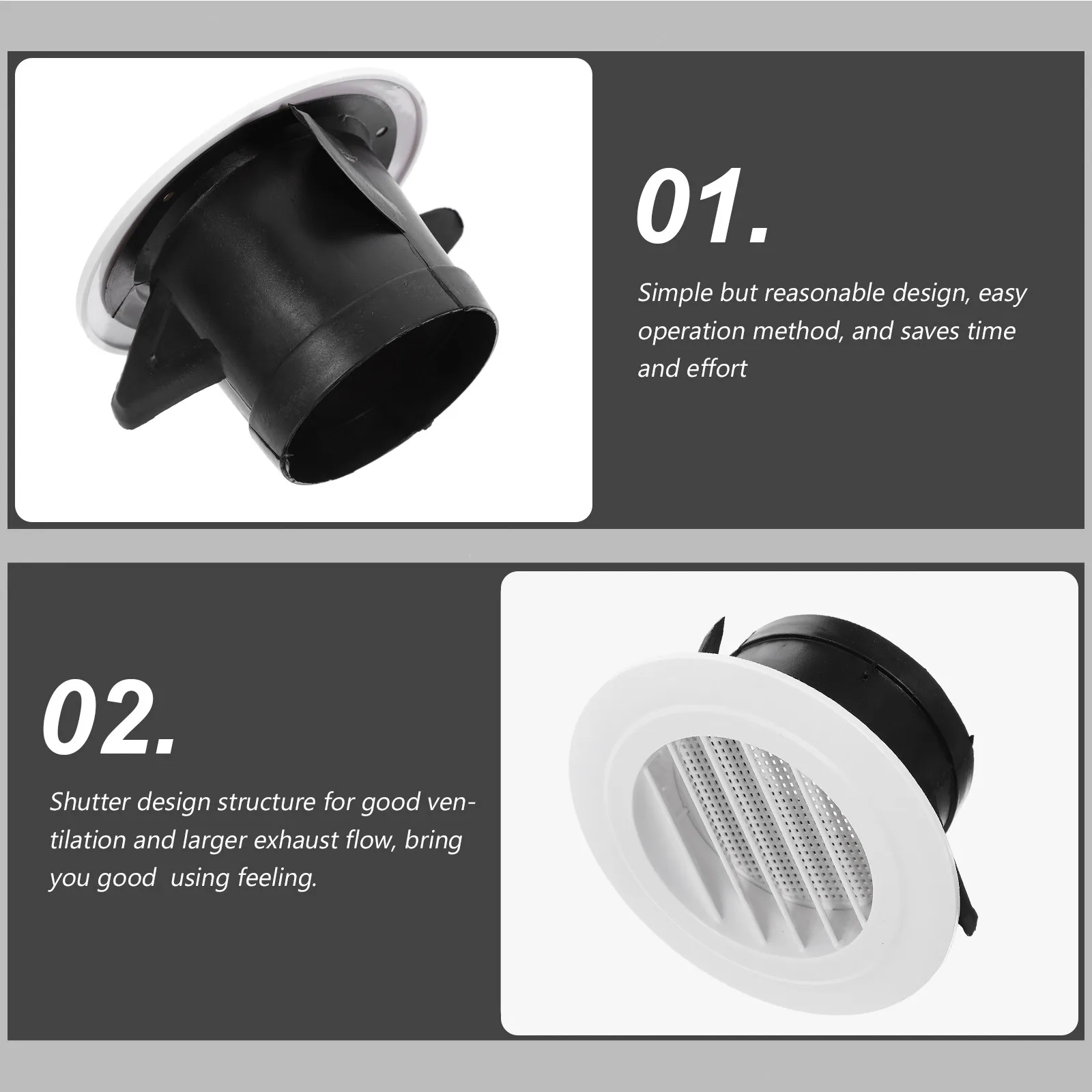Interior Air Conditioner Vent Cover Round Soffit Air Exhaust Vent Mesh Screen Shutter Design for Bathroom Kitchen Exhaust Noise
Interior Air Conditioner Vent Cover Round Soffit Air Exhaust Vent Mesh Screen Shutter Design for Bathroom Kitchen Exhaust Noise
