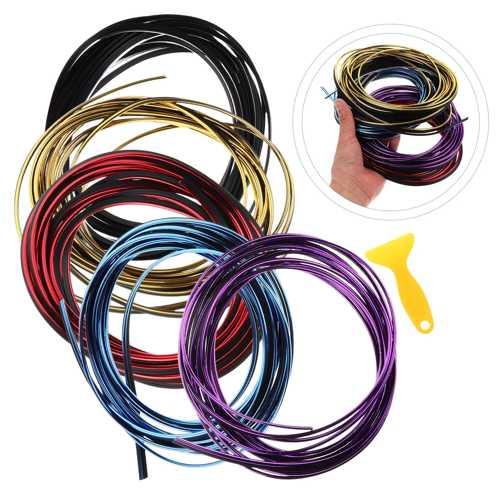 5Pcs Auto Decorative Line Vibrant Colors Fade Proof Simple Installation Flexible Molding Car Interior Accessories 5m 
5Pcs Auto Decorative Line Vibrant Colors Fade Proof Simple Installation Flexible Molding Car Interior Accessories 5m