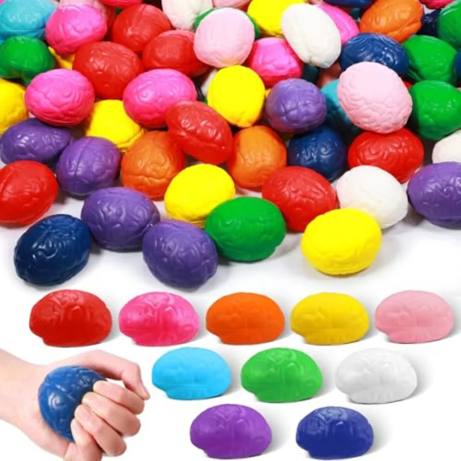Halloween brain stress balls for adults: PU material, 10 colors, medium size, brain-shaped hand exercise toy for muscle trainin
Halloween brain stress balls for adults: PU material, 10 colors, medium size, brain-shaped hand exercise toy for muscle trainin