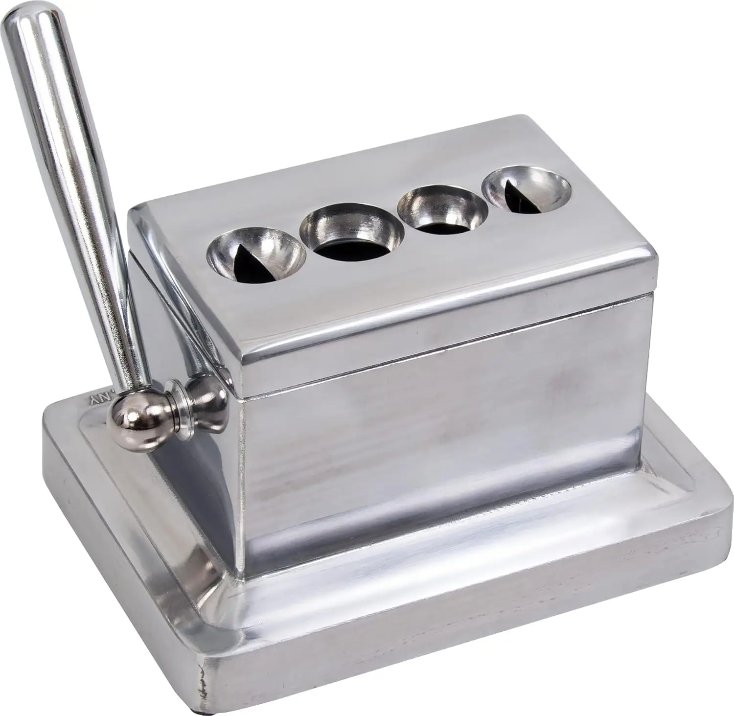 Quad Cigar Cutter, Brushed Finish, For 52 & 60 Ring Gauge
Quad Cigar Cutter, Brushed Finish, For 52 & 60 Ring Gauge