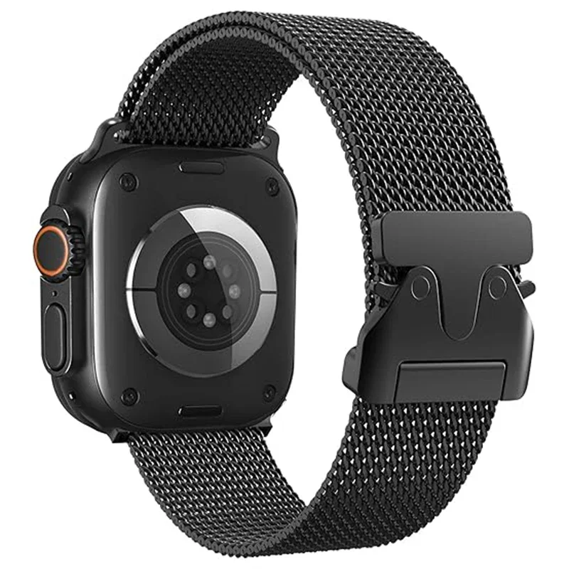 Milanese Loop Strap For Apple Watch Band Ultra 2 49mm 46mm 45mm 44mm 42mm Stainless Steel Metal for iWatch Series 10 9 8 7 6 5 4
Milanese Loop Strap For Apple Watch Band Ultra 2 49mm 46mm 45mm 44mm 42mm Stainless Steel Metal for iWatch Series 10 9 8 7 6 5 4