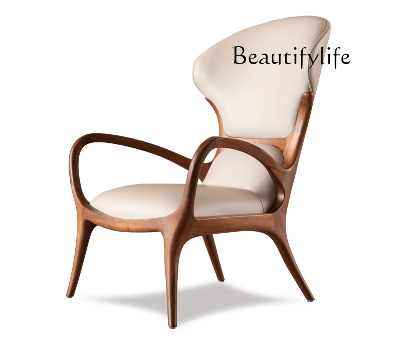 Nordic simple solid wood leisure home living room North American black walnut sofa light luxury designer single chair
Nordic simple solid wood leisure home living room North American black walnut sofa light luxury designer single chair