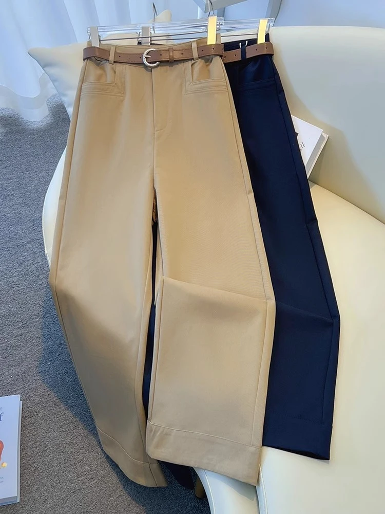 Korean Sle Casual Wide Leg Pants Women's High Waist Versatile Suit Pants Straight Cut Slimming Effect Long Commute Wind
Korean Sle Casual Wide Leg Pants Women's High Waist Versatile Suit Pants Straight Cut Slimming Effect Long Commute Wind