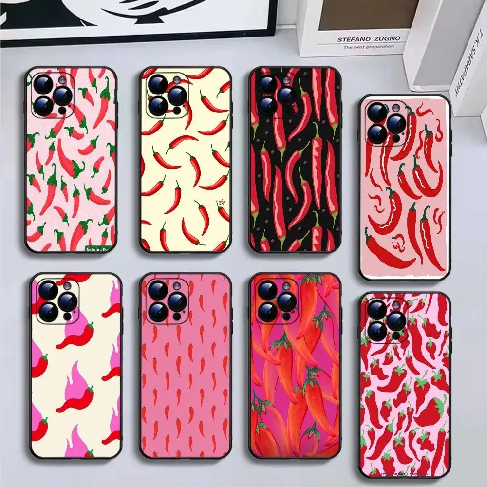 Chili Red Phone Case For iPhone16,15,14,13,12,11 Plus,Pro Max,XS,X,XR,SE,Mini,8,7,Soft Black Cover
Chili Red Phone Case For iPhone16,15,14,13,12,11 Plus,Pro Max,XS,X,XR,SE,Mini,8,7,Soft Black Cover