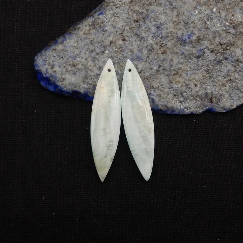 Semiprecious Stone Handmade Earring Bead,Natural Hemimorphite Fashion Jewelry Earrings Accessories For Woman 47x12x5mm 8g
Semiprecious Stone Handmade Earring Bead,Natural Hemimorphite Fashion Jewelry Earrings Accessories For Woman 47x12x5mm 8g
