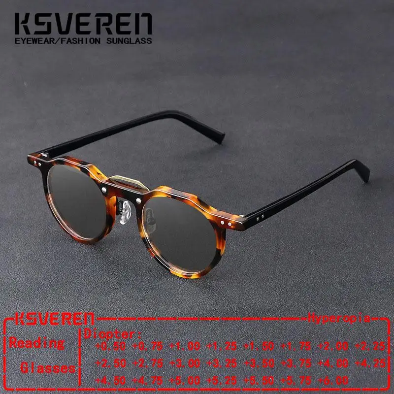 Retro Round Reading Glasses Men Photochromic Prescription Optical Eyeglasses Women Single Focus Presbyopic Glasse Frame KSVEREN
Retro Round Reading Glasses Men Photochromic Prescription Optical Eyeglasses Women Single Focus Presbyopic Glasse Frame KSVEREN