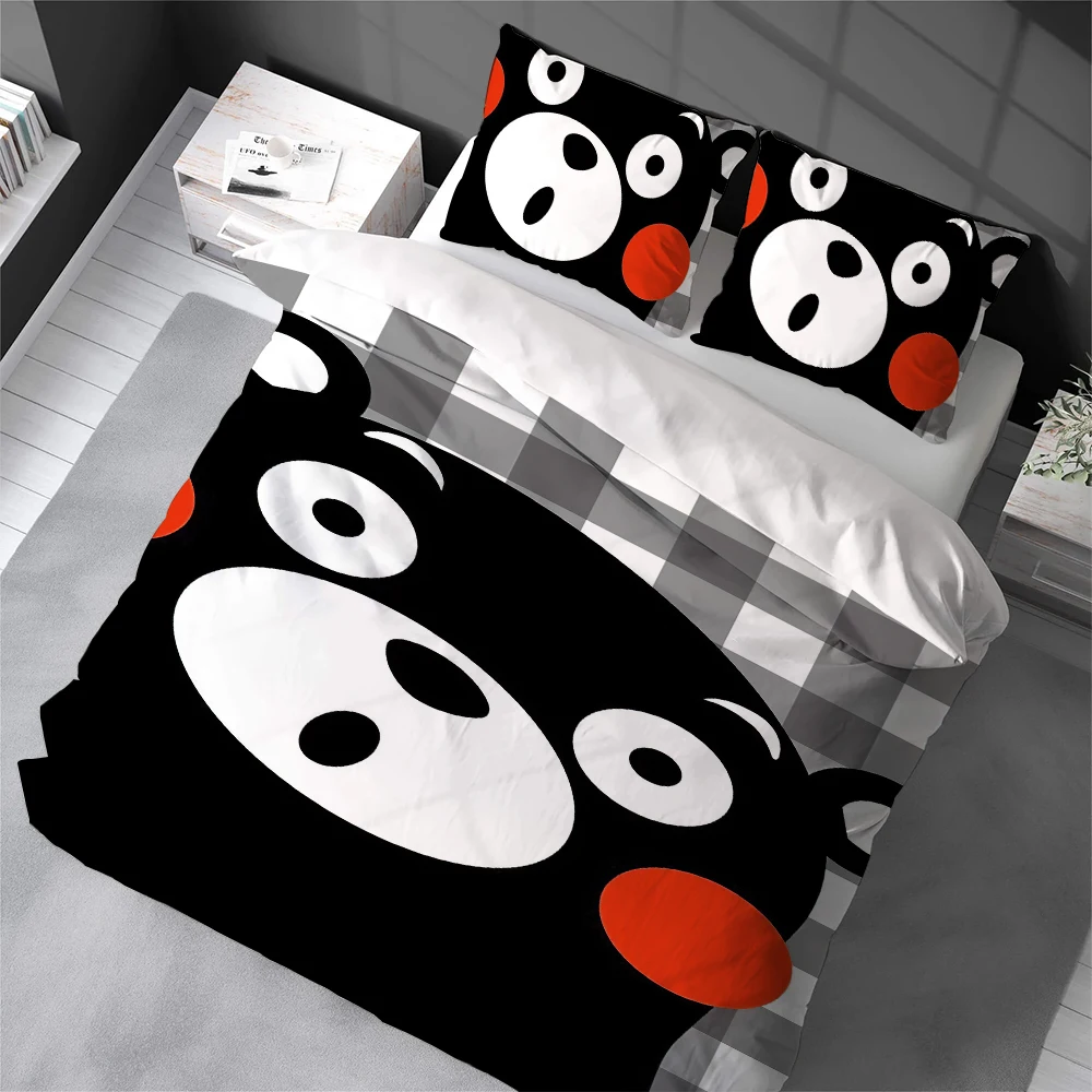 Cute Kumamon Duvet Cover Set Home Style Bedding Soft Laundry Cotton Bed 3 Piece Set Student Dormitory Gift
Cute Kumamon Duvet Cover Set Home Style Bedding Soft Laundry Cotton Bed 3 Piece Set Student Dormitory Gift