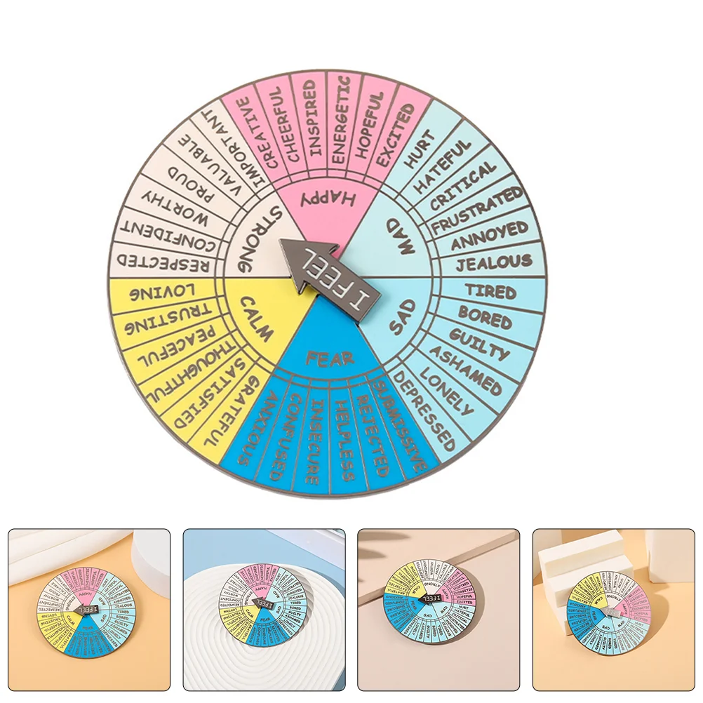 2 Pcs Emotion Wheel Badge Turntables Feeling Accessory Emotions Decor European and American Metal Decoration Portable Alloy
2 Pcs Emotion Wheel Badge Turntables Feeling Accessory Emotions Decor European and American Metal Decoration Portable Alloy