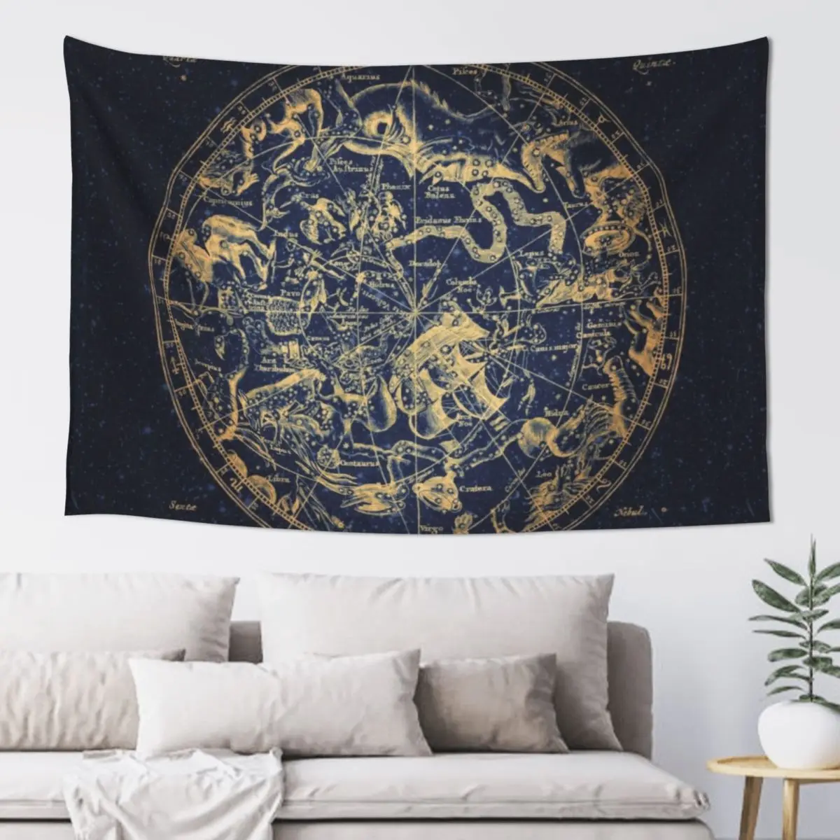 Zodiac Star Sign Constellation Map Emboldened Yellow on Lazuli Tapestry Room Ornaments Tapestry
Zodiac Star Sign Constellation Map Emboldened Yellow on Lazuli Tapestry Room Ornaments Tapestry