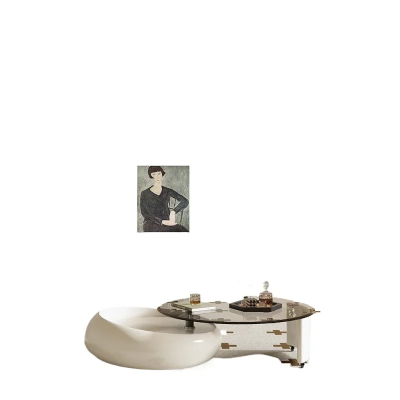 French cream style solid wood TV cabinet coffee table combination small apartment modern
French cream style solid wood TV cabinet coffee table combination small apartment modern