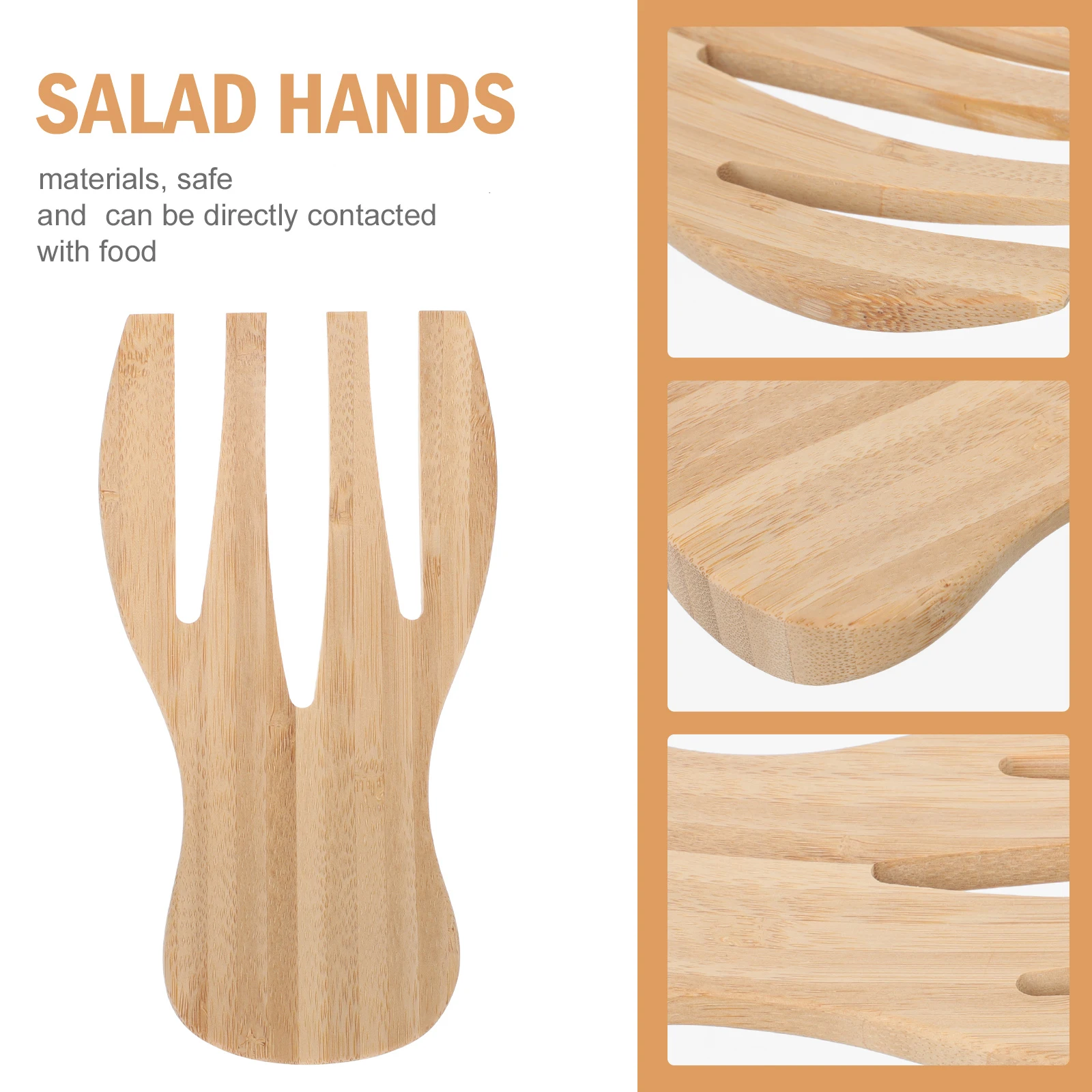 1pc Bamboo Salad Mixer Hands Practical Kitchen Tool Blender Accessories Stirrer Creative Design Long Lasting Smooth Edge
1pc Bamboo Salad Mixer Hands Practical Kitchen Tool Blender Accessories Stirrer Creative Design Long Lasting Smooth Edge