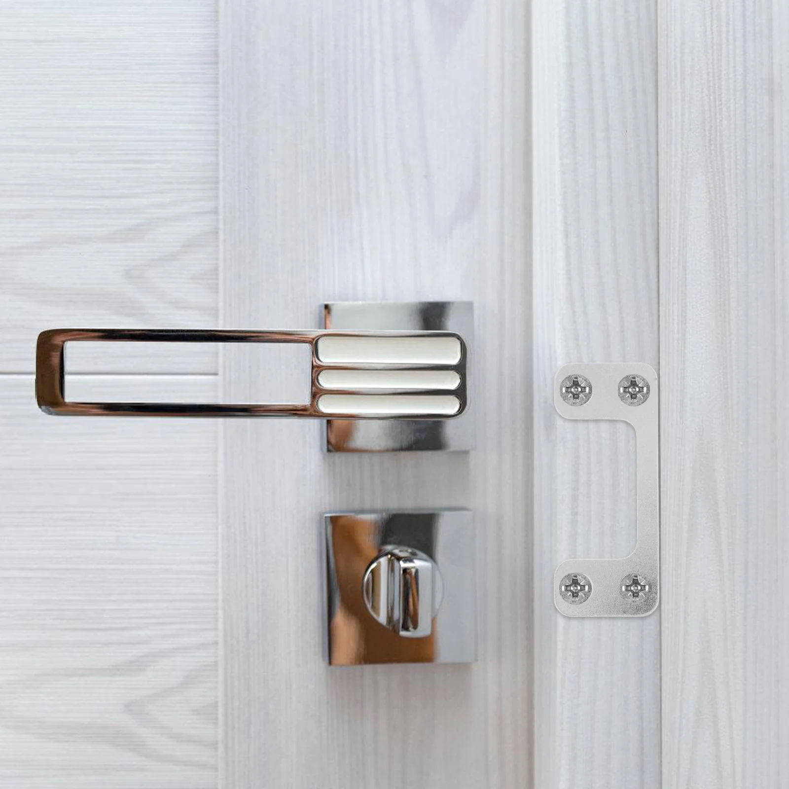 1Set Door Lock Strike Plate Reinforced Iron Design for Secure Latching Universal Fit for Wood Metal Frames Door Hole Cover Plate
1Set Door Lock Strike Plate Reinforced Iron Design for Secure Latching Universal Fit for Wood Metal Frames Door Hole Cover Plate